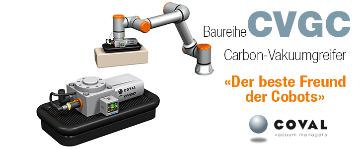 Carbon-Vakuumgreifer, Baureihe CVGC COVAL