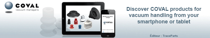 Application mobile COVAL e.catalogue - 3D