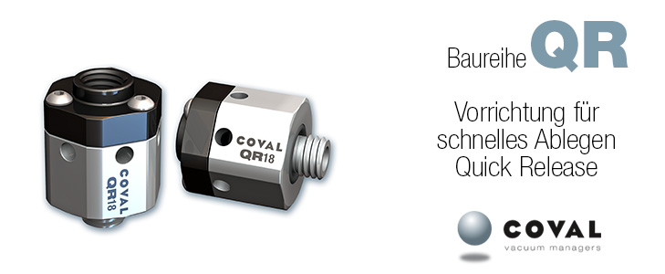 Quick release, Baureihe QR - Coval Quick release, Baureihe QR - Coval