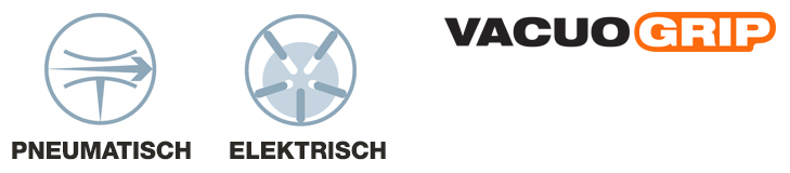 Die Hebegeräte der Baureihe COVAL, VACUOGRIP - Vakuumheber sind in elektrischer oder pneumatischer Ausführung erhältlich.